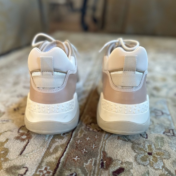 & Other Stories Chunky Sole Technical Sneakers Beige White Color Block Size 10 - Picture 7 of 11